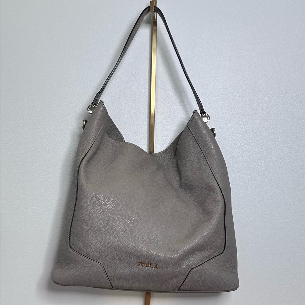 Furla Gray Leather Women's Bag